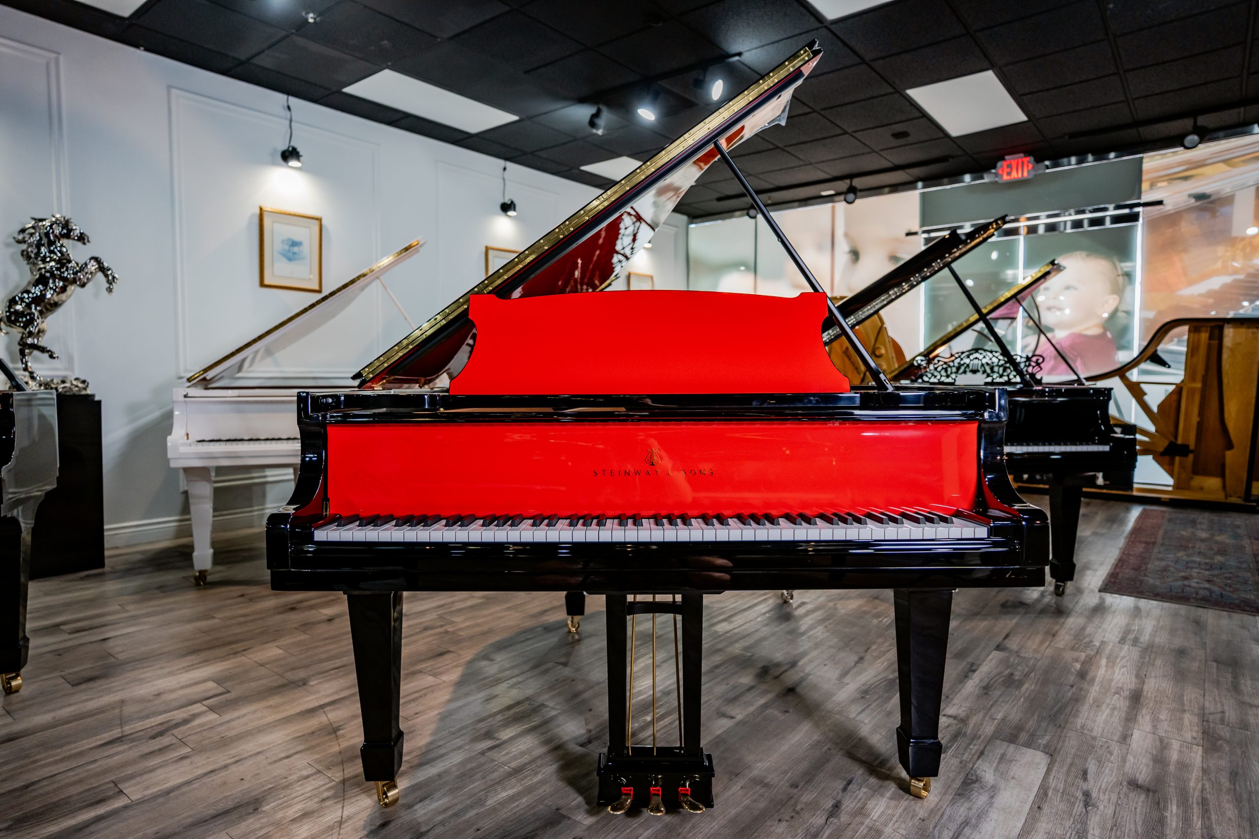 Steinway O EP/Red Pops 141237 PianoNation Delivering Pianos and Player Systems to Clients Around the Nation pianonation.com